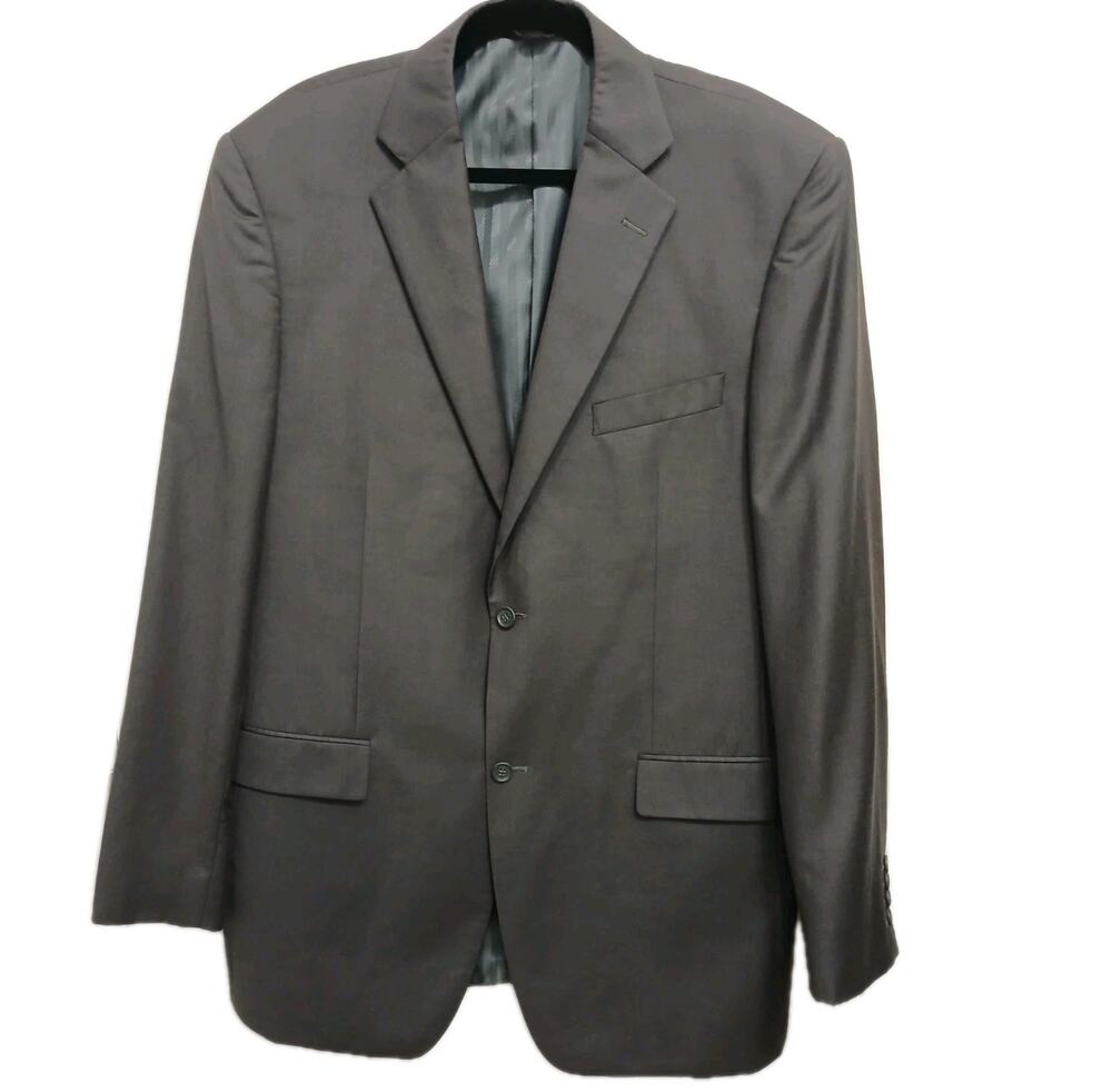 Marchatti Italy Blazer Jacket Sz 46 XL Gray Business Office Professional Wedding